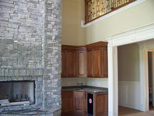 Living Room, Custom Cabinets
